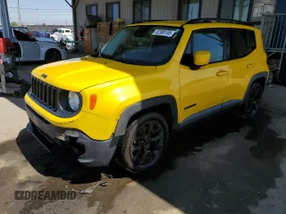 2017 Jeep Renegade Altitude with VIN ZACCJABB4HPF44134, listed as a Copart auction lot 52388105 with 133,235 mi miles and Salvage Title. Bid and sale history available at DreamBid. Image 1.