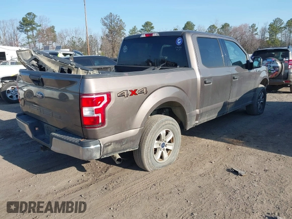 2018 Ford F-150 XL with VIN 1FTEW1E50JFC64090, listed as a IAAI auction lot 41738505 with 185,618 mi miles. Bid and sale history available at carsss.com. Image 4.