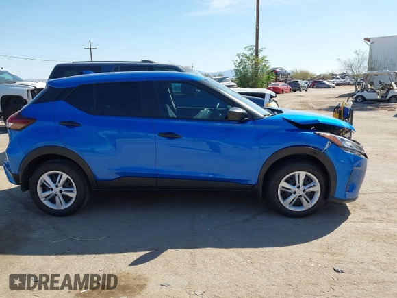 2024 Nissan Kicks S with VIN 3N1CP5BV8RL595357, listed as a IAAI auction lot 41777605 with 1,026 mi miles and . Bid and sale history available at DreamBid. Image 13.