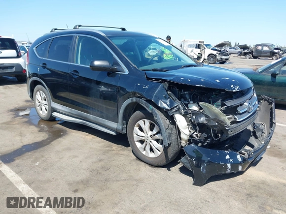 2014 Honda CR-V EX-L with VIN 2HKRM3H71EH551594, listed as a IAAI auction lot 42028963 with 117,506 mi miles and . Bid and sale history available at carsss.com. Image 1.