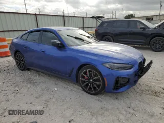 2024 BMW 4 Series M440i with VIN WBA63AW01RFP69080, listed as a Copart auction lot 58102504 with Not Provided miles and Salvage Title. Bid and sale history available at DreamBid. Image 4.