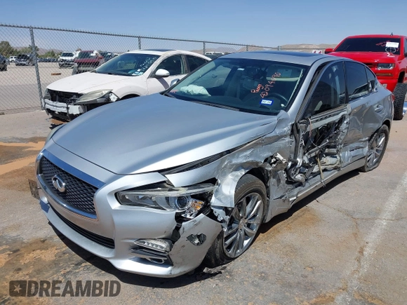 2017 Infiniti Q50 Signature Edition with VIN JN1EV7AP0HM734589, listed as a IAAI auction lot 42094090 with 40,264 mi miles and . Bid and sale history available at DreamBid. Image 2.