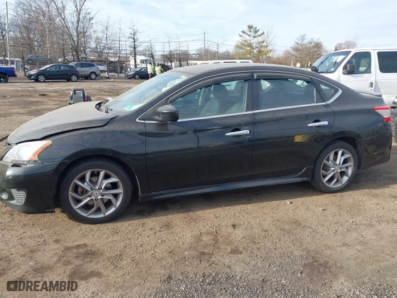 2013 Nissan Sentra SV with VIN 3N1AB7AP8DL734481, listed as a IAAI auction lot 41658381 with 135,576 mi miles. Bid and sale history available at carsss.com. Image 14.