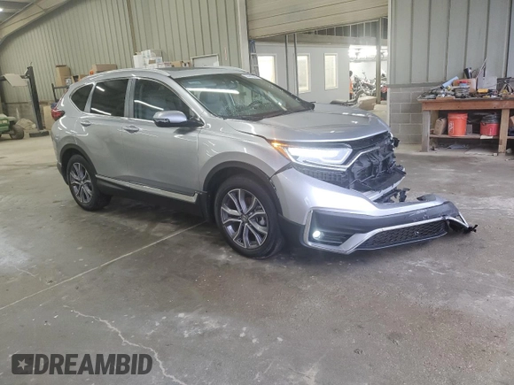 2021 Honda CR-V Touring with VIN 2HKRW1H93MH415496, listed as a Copart auction lot 84405844 with 18,003 mi miles and Salvage Title. Bid and sale history available at carsss.com. Image 4.