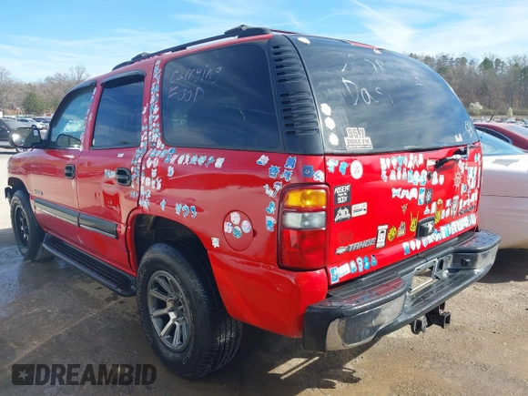2002 Chevrolet Tahoe Z71 with VIN 1GNEK13ZX2R188032, listed as a IAAI auction lot 41835961 with 177,874 mi miles. Bid and sale history available at carsss.com. Image 3.