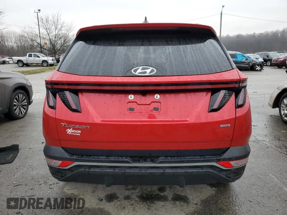 2023 Hyundai Tucson SEL with VIN 5NMJFCAE2PH256990, listed as a Copart auction lot 84214894 with 17,697 mi miles and Salvage title. Bid and sale history available at DreamBid. Image 6.