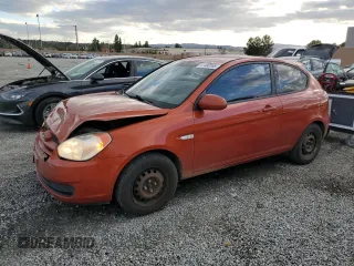 2008 Hyundai Accent GS with VIN KMHCM36C88U068079, listed as a Copart auction lot 47490165 with 196,818 mi miles and Salvage Title. Bid and sale history available at carsss.com. Image 1.