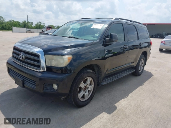 2010 Toyota Sequoia SR5 with VIN 5TDZM5G13AS002430, listed as a IAAI auction lot 42128187 with 230,817 mi miles. Bid and sale history available at carsss.com. Image 2.