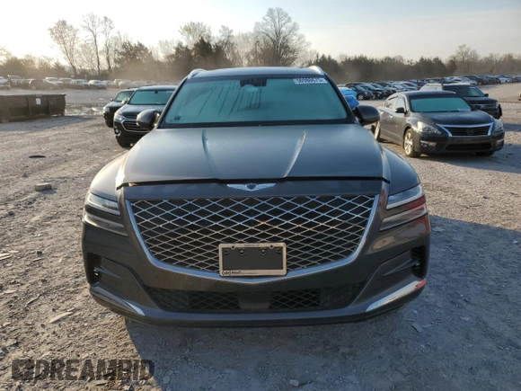 2021 Genesis GV80 with VIN KMUHCESC3MU060848, listed as a Copart auction lot 50980675 with 64,684 mi miles and Salvage title. Bid and sale history available at DreamBid. Image 5.