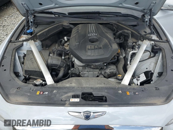 2019 Genesis G70 2.0T Advanced with VIN KMTG44LA5KU017338, listed as a Copart auction lot 68051814 with 58,375 mi miles and Salvage Title. Bid and sale history available at carsss.com. Image 11.