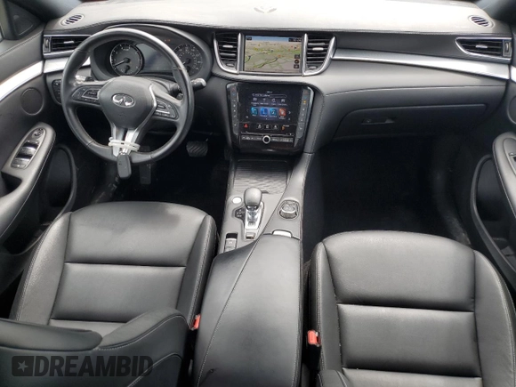 2020 Infiniti QX50 Luxe with VIN 3PCAJ5M17LF115024, listed as a Copart auction lot 54704385 with 68,853 mi miles and Salvage title. Bid and sale history available at DreamBid. Image 8.
