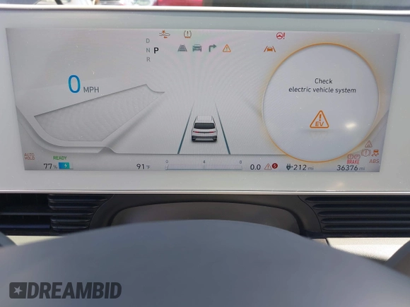 2022 Hyundai Ioniq 5 SEL with VIN KM8KN4AE5NU057365, listed as a IAAI auction lot 42460198 with 36,376 mi miles and . Bid and sale history available at DreamBid. Image 17.