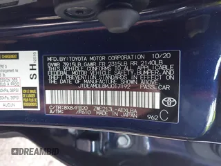 2021 Toyota Corolla Hybrid LE with VIN JTDEAMDE8MJ017192, listed as a IAAI auction lot 41669538 with 45,746 mi miles. Bid and sale history available at carsss.com. Image 9.
