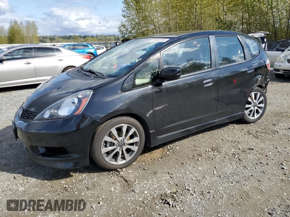 2012 Honda Fit Sport with VIN JHMGE8H58CC013885, listed as a Copart auction lot 53052205 with 144,182 mi miles and Salvage Title. Bid and sale history available at carsss.com. Image 1.