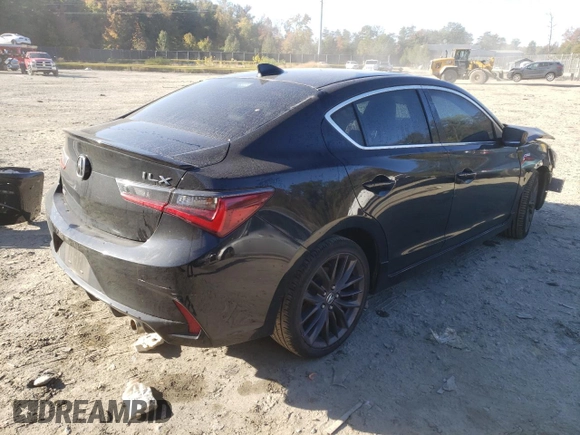 2019 Acura ILX w/Premium/A-Spec Pkg with VIN 19UDE2F8XKA003532, listed as a Copart auction lot 63961972 with 62,352 mi miles. Bid and sale history available at carsss.com. Image 4.