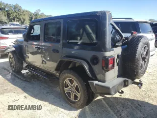 2018 Jeep Wrangler Unlimited Sport z VIN 1C4HJXDNXJW283388, wystawiony jako Copart lot #80480864 z przebiegiem Nie podano mil oraz Nie do naprawy • Non repairable. Historia ofert i sprzedaży dostępna na DreamBid. Obrazek 2.