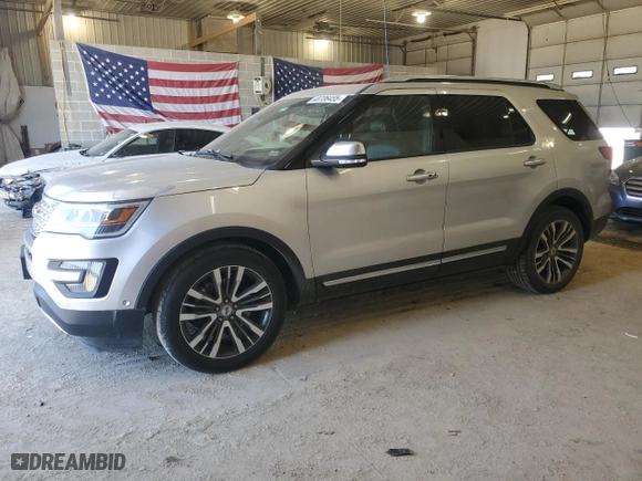 2016 Ford Explorer Platinum with VIN 1FM5K8HT4GGC71606, listed as a Copart auction lot 48706455 with 121,063 mi miles and Clean Title. Bid and sale history available at carsss.com. Image 1.