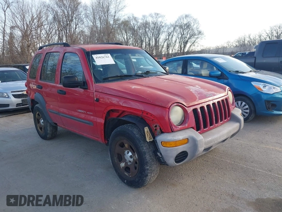 2003 Jeep Liberty Sport with VIN 1J4GL48K33W729642, listed as a IAAI auction lot 41826761 with 196,989 mi miles. Bid and sale history available at carsss.com. Image 1.