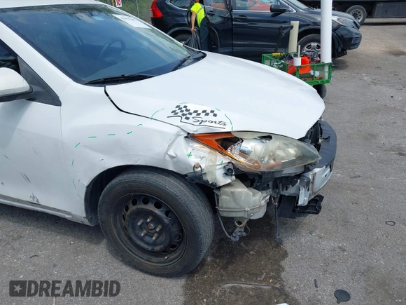 2013 Mazda 3 i SV with VIN JM1BL1TF3D1795969, listed as a IAAI auction lot 42075242 with 169,331 mi miles. Bid and sale history available at carsss.com. Image 6.
