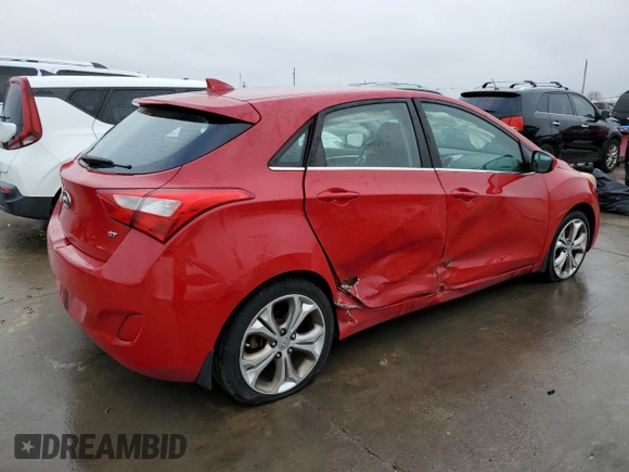2013 Hyundai Elantra GT with VIN KMHD35LEXDU090619, listed as a Copart auction lot 39547274 with 104,254 mi miles and Non Repairable. Bid and sale history available at carsss.com. Image 3.