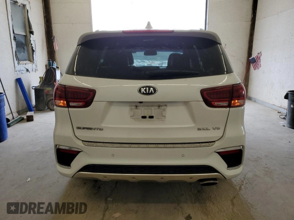 2019 Kia Sorento SX Limited with VIN 5XYPKDA53KG448787, listed as a Copart auction lot 70853793 with 91,032 mi miles and Salvage Title. Bid and sale history available at carsss.com. Image 6.