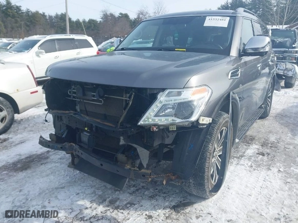 2018 Nissan Armada SL with VIN JN8AY2NC2JX503392, listed as a IAAI auction lot 41532481 with 179,997 mi miles. Bid and sale history available at carsss.com. Image 6.