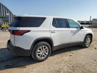 2022 Chevrolet Traverse LS with VIN 1GNERLKW2NJ171338, listed as a Copart auction lot 70129854 with 37,895 mi miles and Salvage Title. Bid and sale history available at carsss.com. Image 3.