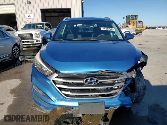 2018 Hyundai Tucson SEL with VIN KM8J3CA43JU600368, listed as a Copart auction lot 46899675 with 100,816 mi miles and Salvage Title. Bid and sale history available at carsss.com. Image 14.