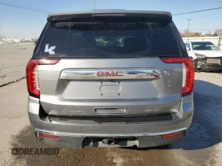 2021 GMC Yukon SLT with VIN 1GKS1BKD9MR194633, listed as a Copart auction lot 48762645 with 56,502 mi miles and Salvage Title. Bid and sale history available at carsss.com. Image 6.