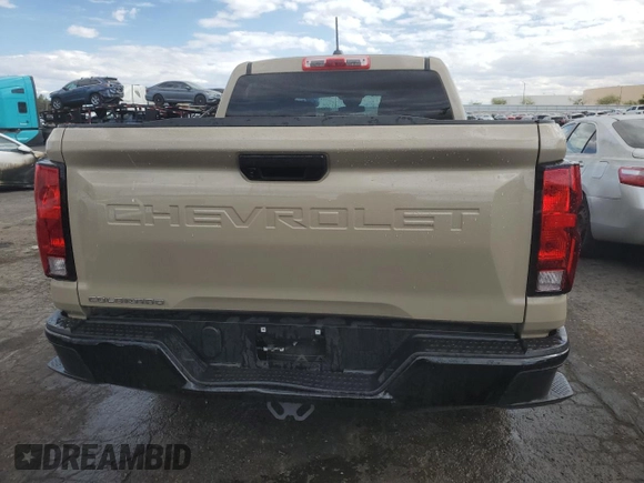 2024 Chevrolet Colorado 2WD Work Truck with VIN 1GCGSBEC7R1134986, listed as a Copart auction lot 55029465 with 14,384 mi miles and Clean Title. Bid and sale history available at DreamBid. Image 6.