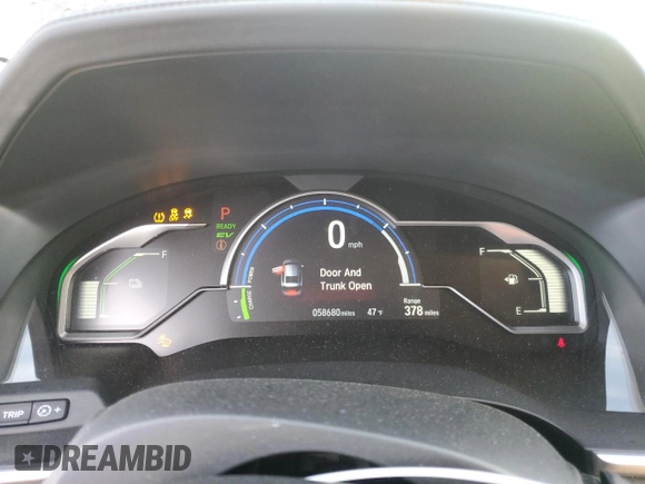 2018 Honda Clarity with VIN JHMZC5F1XJC022159, listed as a Copart auction lot 87274624 with 58,680 mi miles and Salvage Title. Bid and sale history available at DreamBid. Image 9.