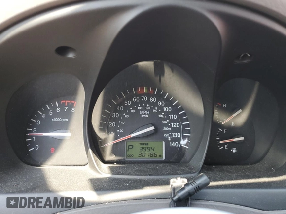2009 Kia Spectra EX with VIN KNAFE222395665848, listed as a Copart auction lot 51017925 with 30,186 mi miles and Salvage Title. Bid and sale history available at DreamBid. Image 9.