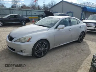 2007 Lexus IS 350 with VIN JTHBE262675012230, listed as a Copart auction lot 46686995 with 158,767 mi miles and Salvage Title. Bid and sale history available at DreamBid. Image 1.
