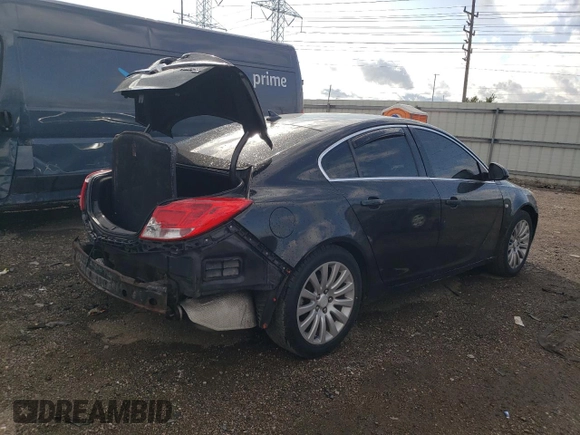 2011 Buick Regal CXL RL1 with VIN W04GN5EC6B1119355, listed as a Copart auction lot 86077554 with 0 mi miles and Salvage Title. Bid and sale history available at carsss.com. Image 3.
