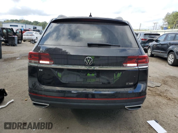 2022 Volkswagen Atlas SE with VIN 1V2JP2CA8NC541186, listed as a Copart auction lot 78072594 with 19,287 mi miles and Salvage title. Bid and sale history available at DreamBid. Image 6.