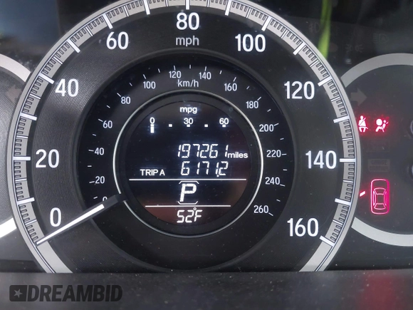 2016 Honda Accord Sedan LX with VIN 1HGCR2F35GA104683, listed as a IAAI auction lot 42046955 with 197,261 mi miles. Bid and sale history available at carsss.com. Image 16.