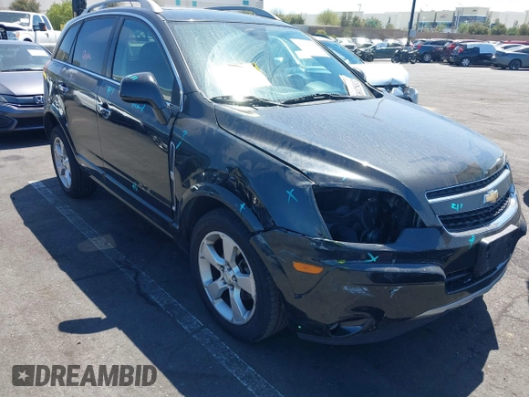 2014 Chevrolet Captiva Sport LT with VIN 3GNAL3EK1ES590157, listed as a IAAI auction lot 42018777 with 125,837 mi miles. Bid and sale history available at carsss.com. Image 1.