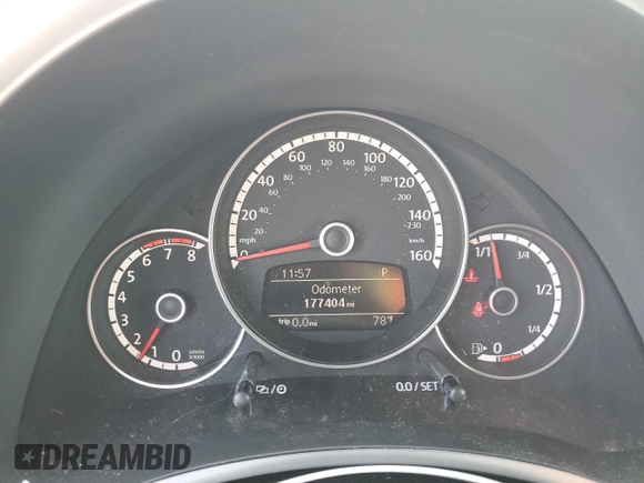 2016 Volkswagen Beetle S with VIN 3VW517AT0GM810270, listed as a Copart auction lot 53641905 with 177,404 mi miles and Salvage Title. Bid and sale history available at DreamBid. Image 9.
