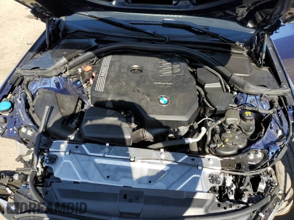 2022 BMW 3 Series 330i with VIN 3MW5R1J09N8C25348, listed as a Copart auction lot 52197805 with 29,370 mi miles and Salvage title. Bid and sale history available at DreamBid. Image 13.