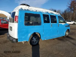 1999 Chevrolet Express with VIN 1GBFG15R5X1100445, listed as a Copart auction lot 82358104 with 154,515 mi miles and Clean Title. Bid and sale history available at carsss.com. Image 3.