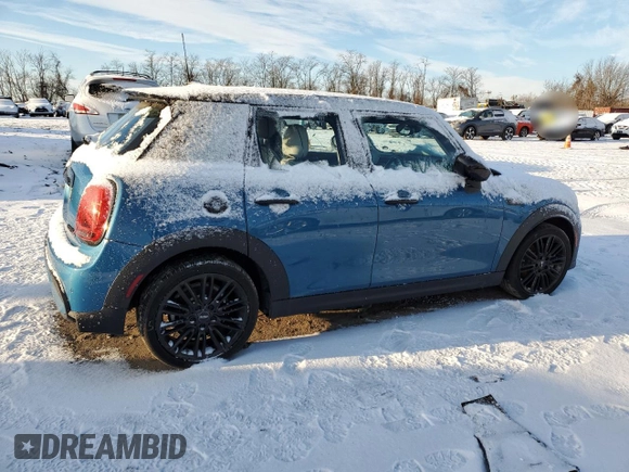 2022 MINI Hardtop 4 Door Cooper S with VIN WMW53DK08N2S29603, listed as a Copart auction lot 85194284 with 14,121 mi miles and Salvage title. Bid and sale history available at DreamBid. Image 3.