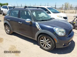 2011 MINI Countryman S with VIN WMWZC3C58BWL78829, listed as a IAAI auction lot 42831479 with 153,490 mi miles and . Bid and sale history available at DreamBid. Image 1.
