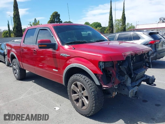 2013 Ford F-150 XL with VIN 1FTFW1ET2DKE38806, listed as a IAAI auction lot 42002353 with 106,073 mi miles. Bid and sale history available at carsss.com. Image 1.