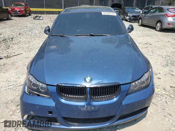 2006 BMW 3 Series 325i with VIN WBAVB13506PS66595, listed as a Copart auction lot 63195174 with 0 mi miles and Salvage Title. Bid and sale history available at carsss.com. Image 5.
