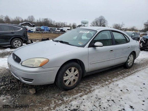 2007 Ford Taurus SEL with VIN 1FAFP56U97A147893, listed as a Copart auction lot 43352245 with 147,263 mi miles and Salvage Title. Bid and sale history available at carsss.com. Image 1.