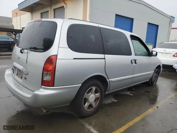 2001 Nissan Quest GXE with VIN 4N2ZN15T01D809541, listed as a Copart auction lot 43473025 with 185,939 mi miles and Clean Title. Bid and sale history available at carsss.com. Image 3.