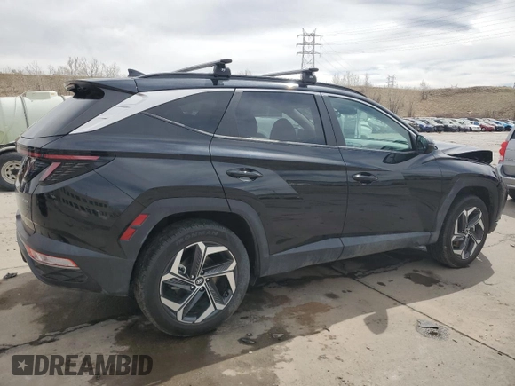2022 Hyundai Tucson SEL with VIN 5NMJCCAE4NH089487, listed as a Copart auction lot 50099575 with 33,166 mi miles and Salvage Title. Bid and sale history available at DreamBid. Image 3.