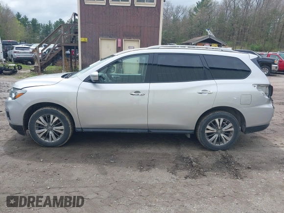 2019 Nissan Pathfinder S with VIN 5N1DR2MMXKC639984, listed as a IAAI auction lot 42173450 with 110,777 mi miles and . Bid and sale history available at DreamBid. Image 15.