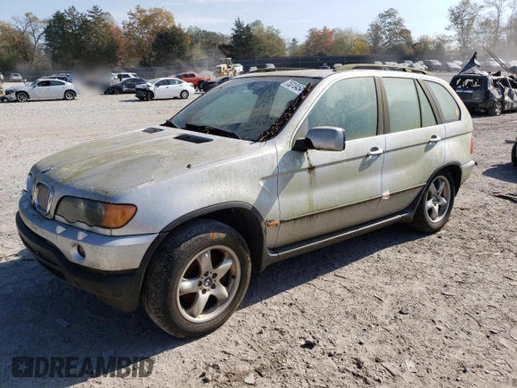 2002 BMW X5 4.4i with VIN 5UXFB33542LH38898, listed as a Copart auction lot 75310454 with 186,168 mi miles and Clean Title. Bid and sale history available at carsss.com. Image 1.