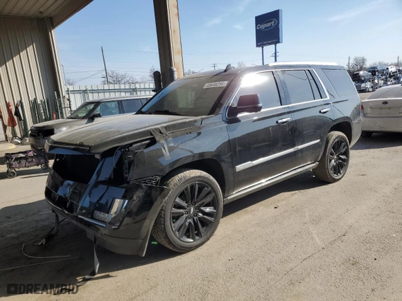 2020 Cadillac Escalade Premium Luxury with VIN 1GYS4CKJ6LR223674, listed as a Copart auction lot 48649295 with 52,324 mi miles and Salvage Title. Bid and sale history available at carsss.com. Image 1.